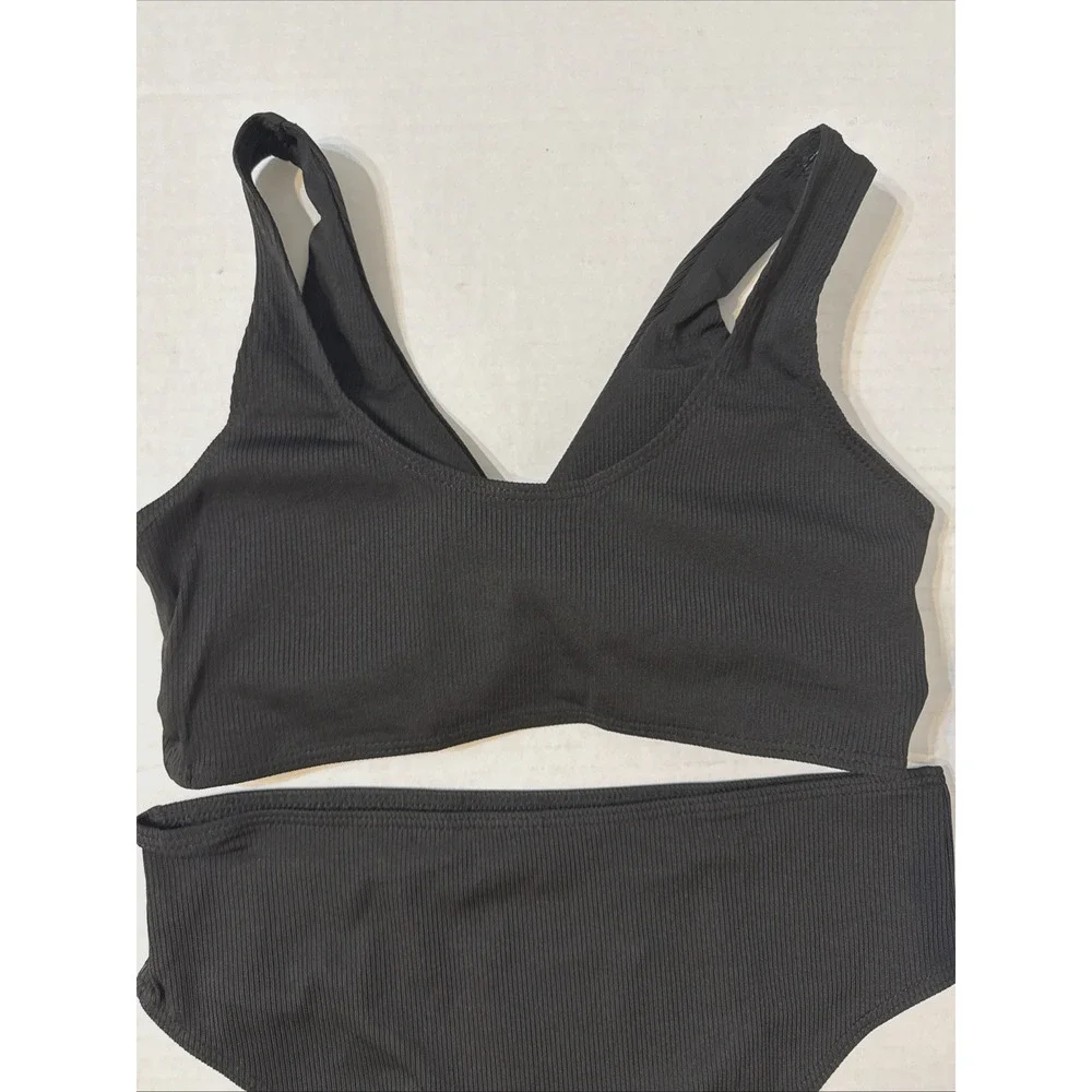 J.E Sterguard 2-Piece Swimsuits Teen Bikini Color Block Girls' Ribbed Swimsuit..